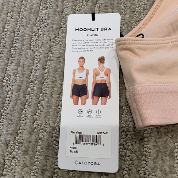 NWT Alo Yoga Moonlit Bra Nectar Small - Picture 3 of 5